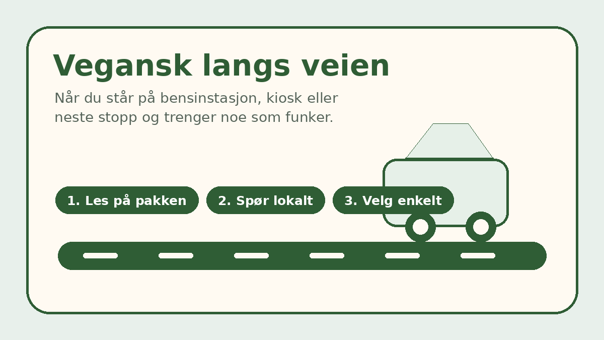 Først: dette er veimat-nødhjelp